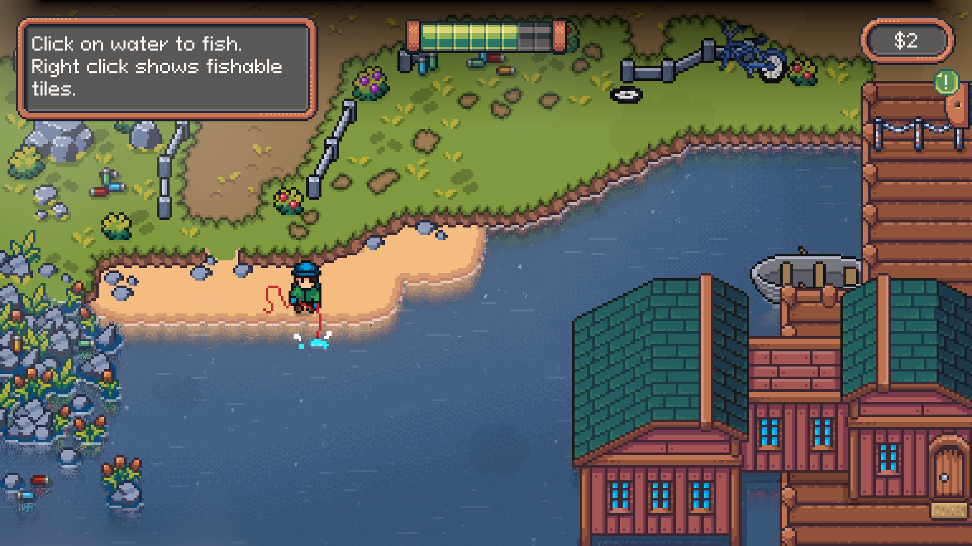 Screenshot of fishing in Magnetic Catch