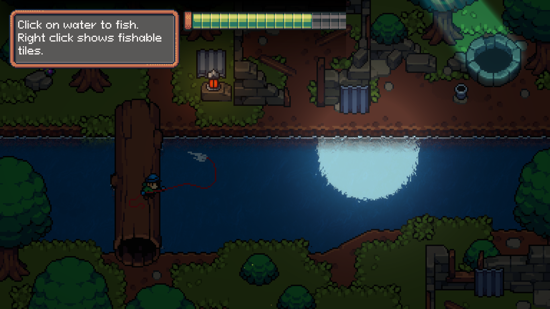 Screenshot of fishing in Magnetic Catch